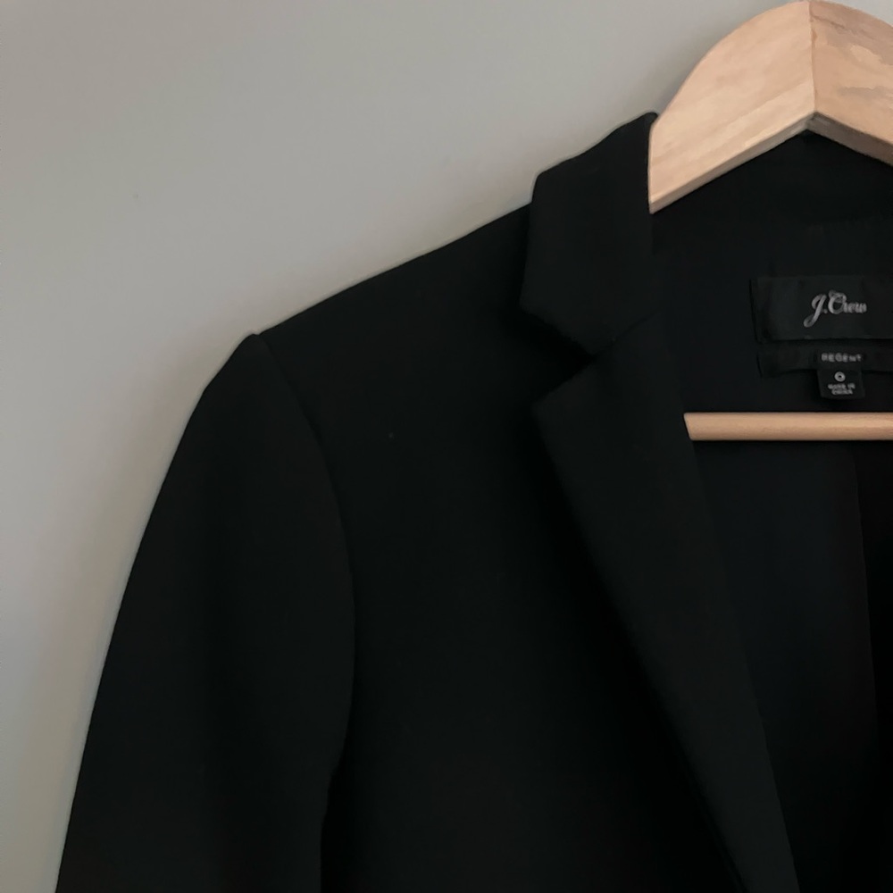 J CREW REGENT Black Four Season Blazer Size 0 - Picture 3 of 12